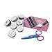 7 Pack Decorative Craft Washi Tape Hand To Tear DIY adhesive paper masking tapes,Serrated scissors.