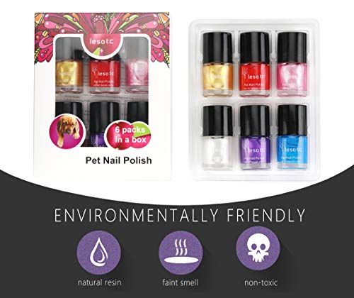 lesotc Dog Nail Polish,Water-Base - Thumbnail 6