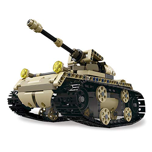 MOTION Kids Intellectual Development Educational Remote Control Building Block Military Tank2 Bricks STEM Toys Kit
