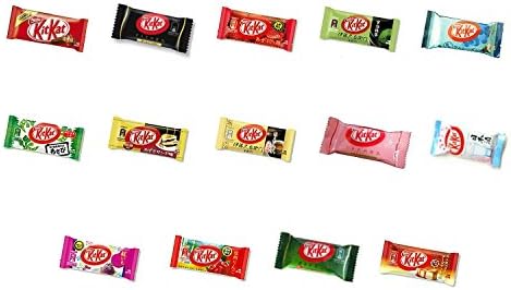 SHIBUYA SNACK Assorted Japanese Kit Kat 14 pcs selection, Including Green Tea/Maccha, Strawberry Cheesecake, Wasabi