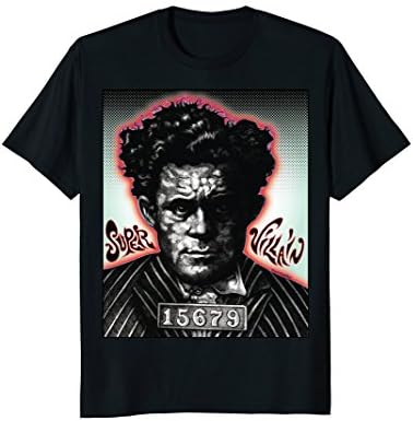 Super Villain Vintage Mugshot T-Shirt