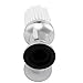 CCbeauty Neck Duster with Powder Salon Barber Professional Neck Hair Brush Haircut Clearning Brush Sweeping Hair Tool,Silver