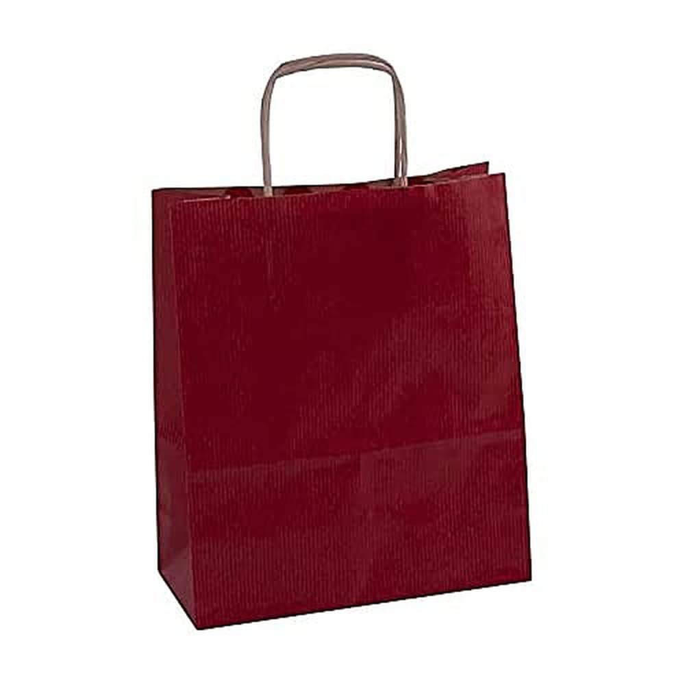 agipa 102068 Kraft Paper Carrier Bag, Small, Red