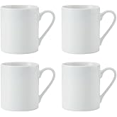 White China Mugs, Set of 4, 380ml, Mikasa