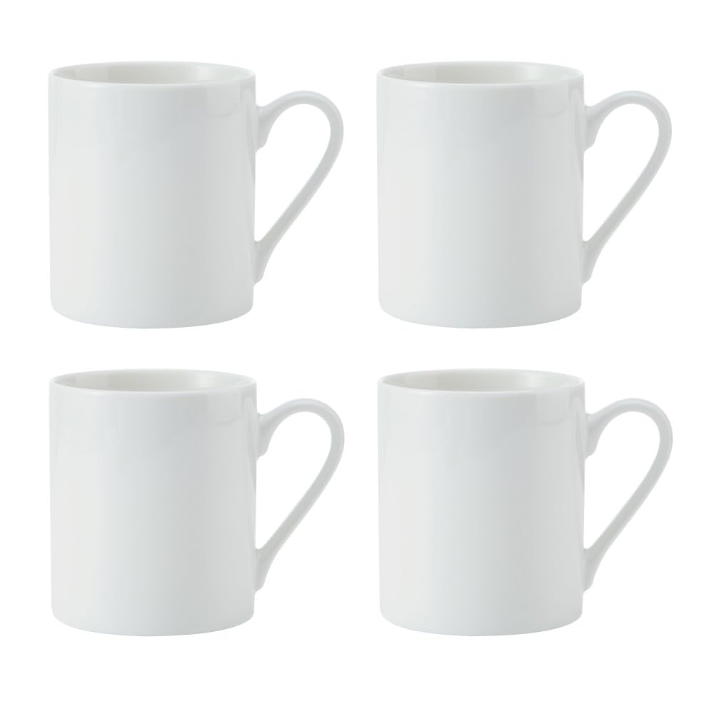 MIKASA Egret 4pc Fine China Mug Set, 380ml, Gift Boxed