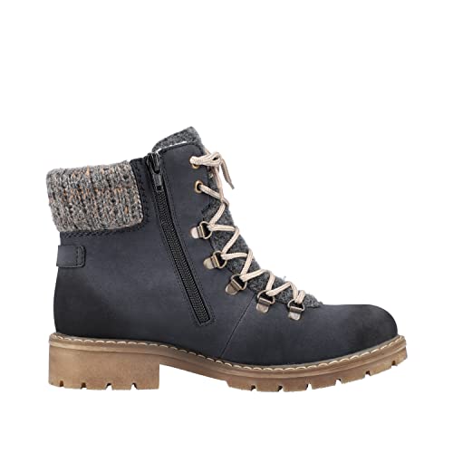 Rieker Damen Y9131-14 Mode Stiefel, blau, 40 EU 6