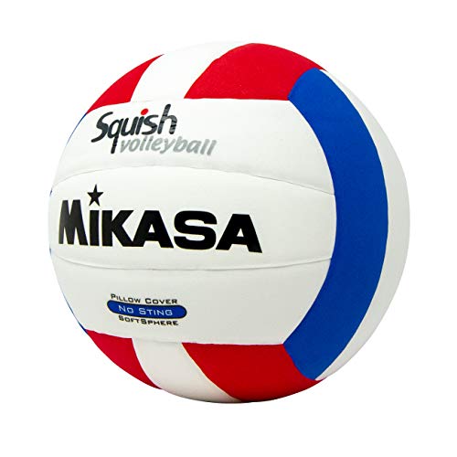 Mikasa Squish No-Sting Pillow Cover Volleyball (Red/White/Blue)