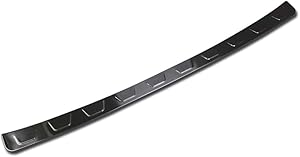 Beautost Fit for Toyota New RAV4 2019 2020 2021 Rear Outside Bumper Sill Plate Guard Cover Trim (Black)