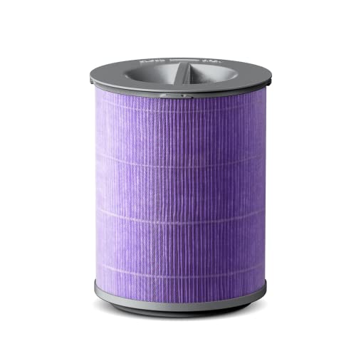 YIOU Air Purifier S1 Toxin Absorber Activated Carbon Filter,3-in-1 True HEPA, Advanced Granular Carbon With Better Dander and Smoke Odor Control, (Purple)