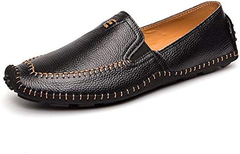 Men's Genuine Leather Loafer Shoes Slip 