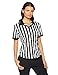 Underwraps Women's Referee Fitted Shirt, Black/White, Small