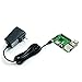 Keten Raspberry Pi 3 Starter Kit, 5 in 1 Starter Kit with 1pcs DC 5V 2.5A Raspberry Pi 3 Power Supply with Micro USB Cable (2meters), 1pcs Black Case, 3pcs Heat Sink for Raspberry Pi 3 2 Model B
