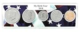 2018-5 Coin Birth Year Set in American Flag Holder Uncirculated