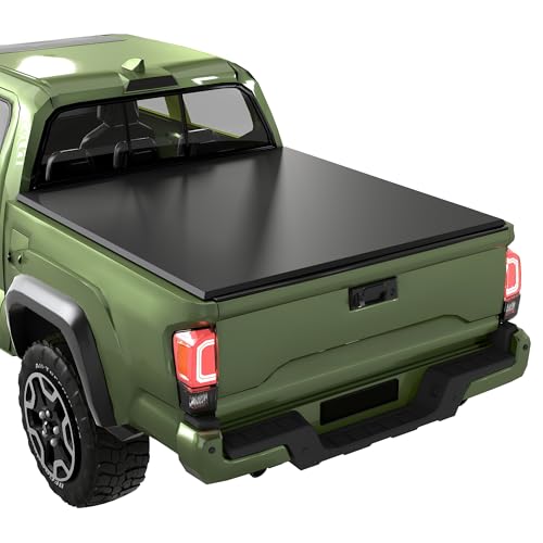 Outsunny 6.5'' Soft Tri-Fold Truck Bed Tonneau Cover, Fits 2002-2018 Dodge Ram 1500, 2003-2024 2500 3500, 2019-2024 Classic, 6.4ft Bed, Truck Bed Cover with Seal Strip, Black
