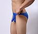 Men Sexy Translucent Ice Silk Triangular JJ Sets Underwear Blue