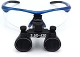 BONEW 2.5X Magnifier Loupes 420mm Working Distance Blue Glass Lens Flip-Up Case view 5