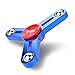 Tri-Spinner Fidget Toy New 2017 All Metal Design Super Fast Long Spins Ball Bearing Center Quality Spinners Focus Toy for Kids & Adults (Blue Plus)