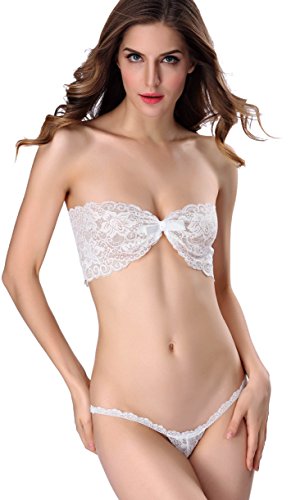 DLZ women's Bandage tie top with t-back babydoll lingerie