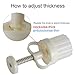 LOUTYTUO Mid-Autumn Festival Hand-Pressure Mooncake Mold Cookie Stamps DIY Pastry Tool With 6 Pcs Flower Mode Pattern