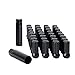 KSP 9/16-18 Lug Nuts 32 Pack, 2 inches Tall Spline Drive Cone Seat Black 9/16 x 18 Lug Nuts Compatible with 1994-2011 Ram 2500 3500 1988-1998 F250 F350 Aftermarket Wheels 8x6.5