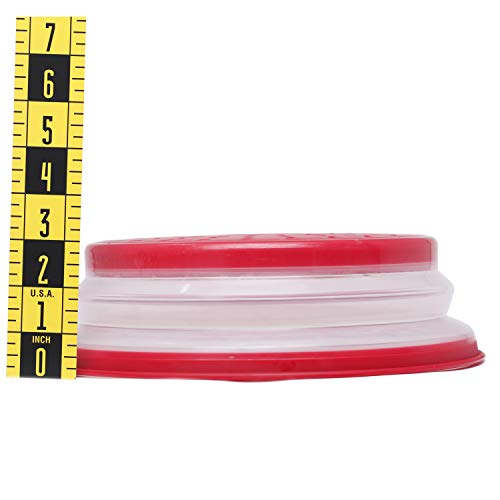Microwaveable Collapsible Food Cover (Red Food Cover)