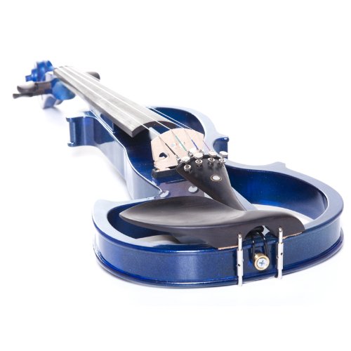 Cecilio 4/4 CEVN2BL Solid Wood Blue Metallic Electric/Silent Violin