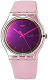 Swatch Womens Analogue Quartz Watch with Silicone Strap SUOK710