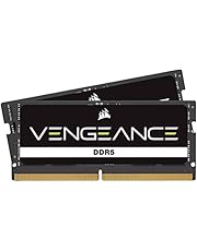 Corsair VENGEANCE DDR5 SODIMM 32GB (2x16GB) DDR5 4800MHz C40 (Compatible with Nearly Any Intel and AMD System, Easy Installation, Faster Load Times, Smoother Multitasking, XMP 3.0 Compatibility) Black