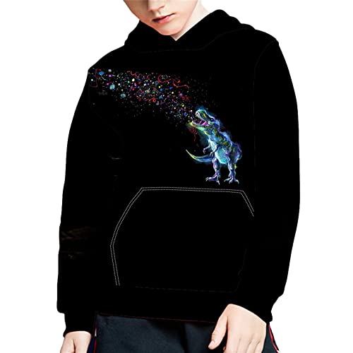HELLHERO Kids Clothing Dinosaur Hoodies for Boys Girls Size 14-16