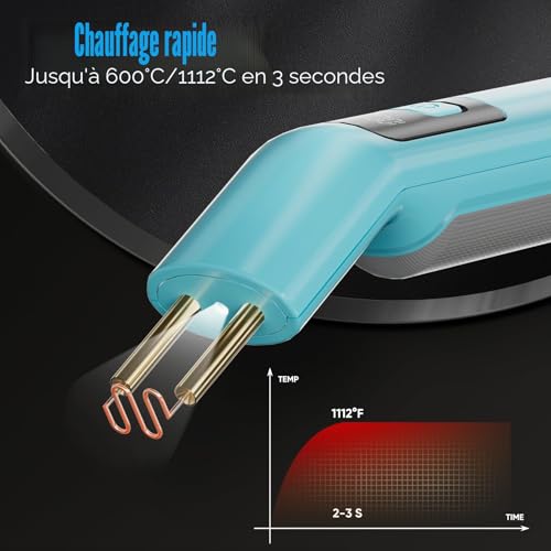 SHALL Cordless Plastic Welder Hot Stapler 200pcs Hot Stapler Kit Hot Stapler Kit for Plastic Bumper Toy Repair