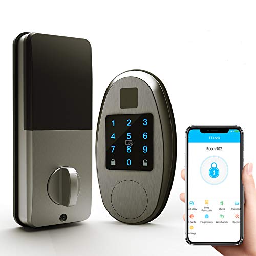 ChicAid-Smart-Door-Lock-Keyless-Entry-Door-Lock-with-Touchscreen-Keypad-Digital-Electronic-Front-Door-Lock-Deadbolt-Work-with-APP-Brushed-Grey