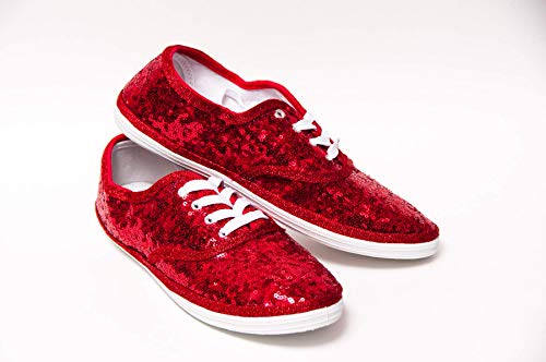 ruby red sneakers