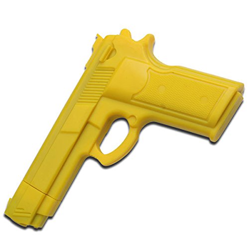 Ace Martial Arts Supply 7" YELLOW RUBBER TRAINING GUN Police Dummy Non