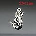 40pcs Mix Tibetan Silver Alloy Tone Mermaid Pendant Charms Jewelry Fingdings