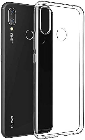 Fertuo Huawei P Smart Plus Case, Clear Soft Gel TPU Silicone Phone Case Ultra Slim Shockproof Flexible Protective Back Cover Bumper Skin for Huawei P Smart Plus/Nova 3i 2018 Smartphone, Transparent