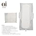 Oi 100% Organic Cotton Ultra Thin Pads with Wings for Maximum Absorption - Super 10 Count - Organic Natural Cotton Pads Provide Comfort and Protection for Leak-Free Periods, Wrapped Individually