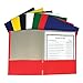 C-Line Two-Pocket Paper Portfolio, 1 Case of 100 Folders, Assorted Colors (05300-100)