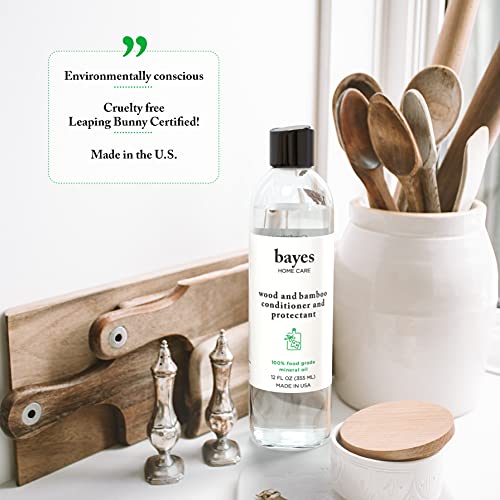 Bayes HighPerformance Food Grade Mineral Oil Wood & Bamboo Conditioner