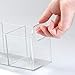 mDesign Cosmetic Organizer Tote for Vanity Cabinet to Hold Makeup, Beauty Products - Medium, Clear