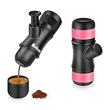 Portable Hand Held Espresso Maker ,Bnest Mini Manual Pressure Caffe Espresso Machine,No Battery,No Electronic Power,Portable for Home,Office,Travel,Outdoor,BLACK