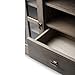 SIMPLIHOME Artisan SOLID WOOD Universal TV Media Stand, 53 Inch Wide, Contemporary, Living Room Entertainment Center, for Flat Screen TVs up to 60 Inch in Distressed Grey