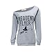Lymanchi Women Halloween Off Shoulder Sweatshirt Long Sleeve Pumpkin Slouchy Pullover Tops
