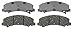 Prime Choice Auto Parts SMK1159 New Front Semi Metallic Brake Pad Set