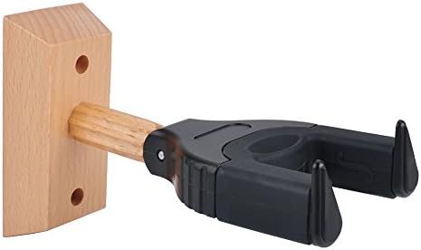 Ukulele Hanger，Ukulele Hook Holder Wall Mount，DODOMI Auto Grip System Lock Safe Lock Hardwood Studio Hanger for Ukelele , Violin , Banjo , Mandolin (Black)