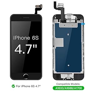 BuTure Schermo per iPhone 6S (Nero) - immagine 3