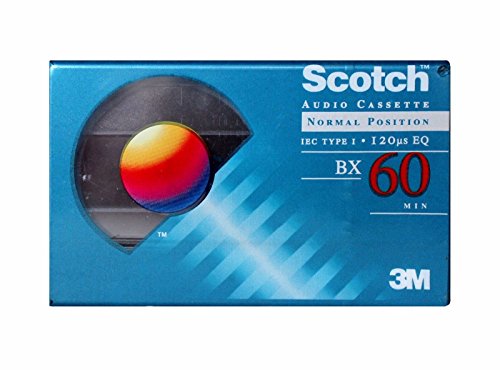 20x Scotch BX60 Blank Audio Cassette Tape 3M Normal Position IEC Type I