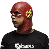 KINGMAS(R) Red The Flash Mask Movie Cosplay Costume Prop Halloween Latex Mask