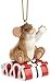 Enesco Charming Tails Gift One Sweet Ride Ornament, 2-Inch