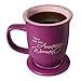 Amazing Woman Mug And Coaster/Lid - Ceramic - Large 14 Ounce Coffee Or Tea Cup - Dusky Purple