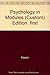 Psychology in Modules by Saul Kassin 0536259453 Book Cover